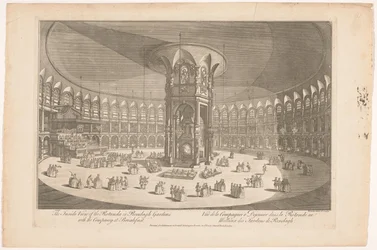 View of the Interior of the Rotunda in Ranelagh Gardens, London, with a Company at Breakfast