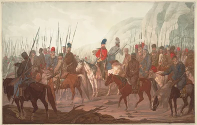 March of Ural Cossacks through Bohemia in July 1799