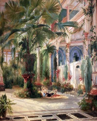 Inside the Palm House on the Pfaueninsel near Potsdam