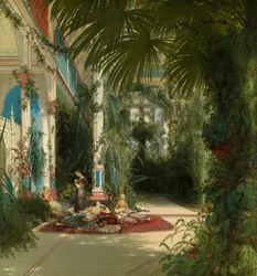 The Interior of the Palm House on the Pfaueninsel Near Potsdam