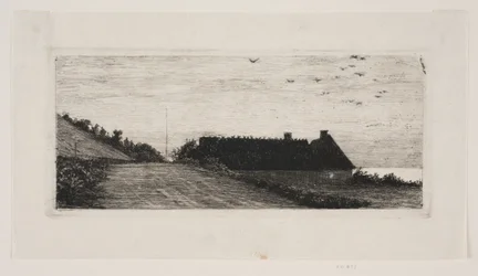 Houses by the Beach. Summer Night
