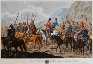 Russian Cossacks on March, c1800