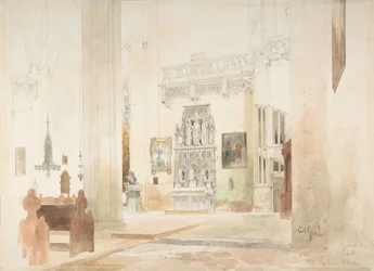 Interior of Saint Severin Church in Erfurt