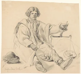 Seated Croatian Onion Seller