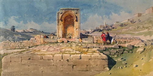 The Valley and lower Pool of Gihon, Jerusalem, 1859