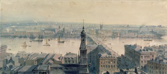 View of London from Monument Looking South, 1848