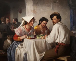 In a Roman Osteria, 1866