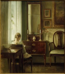 Young woman reading
