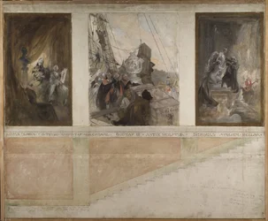 Second Proposed Decoration of the Walls in the Lower Hall of the NM