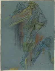 Study of a Frame and Drapery of Boucher