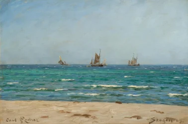 C. Locher, Sailboats in Skagen