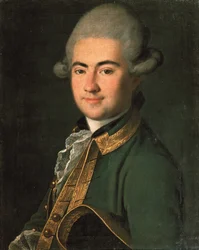 Portrait of the playwright Alexander Andreyevich Volkov 1736-1788, 1768
