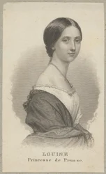 Louise of Prussia (also: Louise of Mecklenburg-Strelitz, née Louise Augusta Wilhelmina Amalia of Mecklenburg-Strelitz, 1776 Hanover - 1810 Hohenzieritz) - Princess of Mecklenburg-Strelitz, Queen of Prussia as the wife of King Frederick William III.