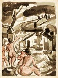 Group of Four Female Nudes