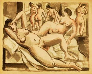 Group of Six Female Nudes