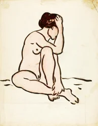 Seated Female Nude