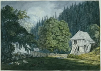 Sawmill in Beuern Valley (Sheet 8 from the Sketchbook)