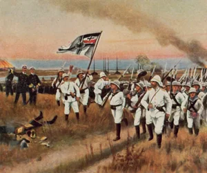 The Germans to the Front! 22 June 1900