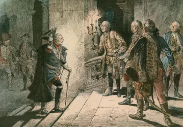 Frederick the Great at the Castle of Lissa on the Evening of the Battle of Leuthen in 1757