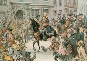 Frederick the Great capturing the city of Wroclaw in 1741