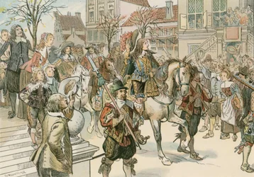 The arrival of the Great Elector in The Hague for his marriage to Louise Henriette of Orange in 1646
