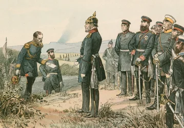 Wilhelm I, King of Prussia and Emperor of Germany (1797-1888), Receiving Napoleon III