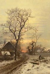 Returning home on a winter night