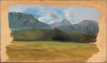 View from Ramsau towards the Dachstein Massif