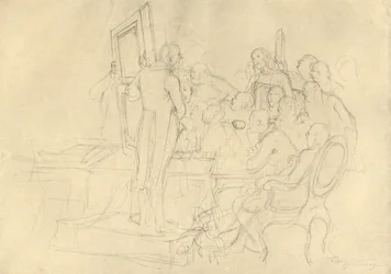 The Art Auction, mid-late 19th century, c1924