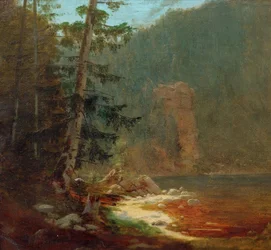 Rock Gorge with Stream near Lenggries