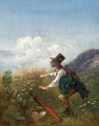 The butterfly catcher botanist, c. 1837