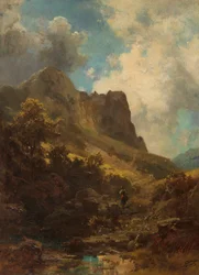 Valley Canyon with a Dairymaid, c. 1875