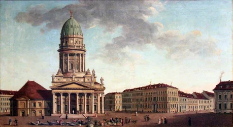 Gendarmenmarkt in Berlin, Corner between Markgrafen- and Jägerstraße