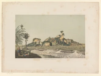 View of the Gamping Mountain (Gunong Gamping) (Atlas to the Work Java) (Atlas of Plates Containing Eleven Picturesque Views, Belonging to the Work Java, Its Shape, Its Plant Cover and Internal Structure)