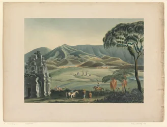 View of a Landscape on the Dieng Plateau