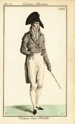 Dandy in semi-formal wear, Paris