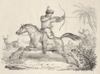 Cossacks on Horseback Hunting Deer, 1821-36