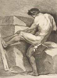 An Académie: Man Pulling a Cord, 1742-43