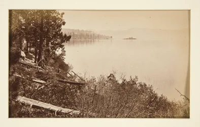 Four Railroad Scenes and Four Views of Lake Tahoe: Lake Tahoe from Artist Rocks