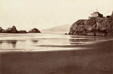 Cliff House and Seal Rock, 1868-69, printed ca. 1876