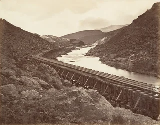 Eureka Quartz Mill and Flume, Nevada