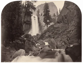 Piwyac, Vernal Fall, 300 feet, Yosemite, 1861