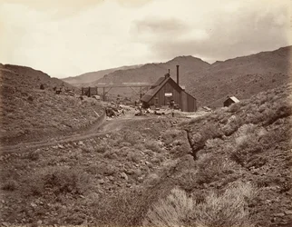Sutro Tunnel Shaft No. 3, 1875, printed ca. 1876