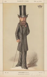 Vanity Fair: Statesmen No. 67 The representative of Romance, 1870