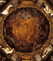 Assumption of the Virgin, by Carlo Cignani, fresco