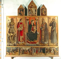 Madonna and Child with Saints, Polyptych, 1468