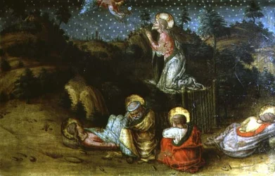 The Agony in the Garden (left hand predella panel from the San Silvestro polyptych)
