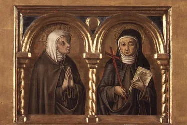 Unidentified Female and St. Clare of Assisi (detail)