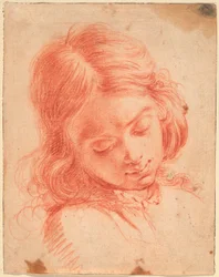 Bust of a Boy Looking Down