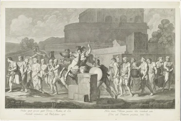 Procession of Men with War Booty